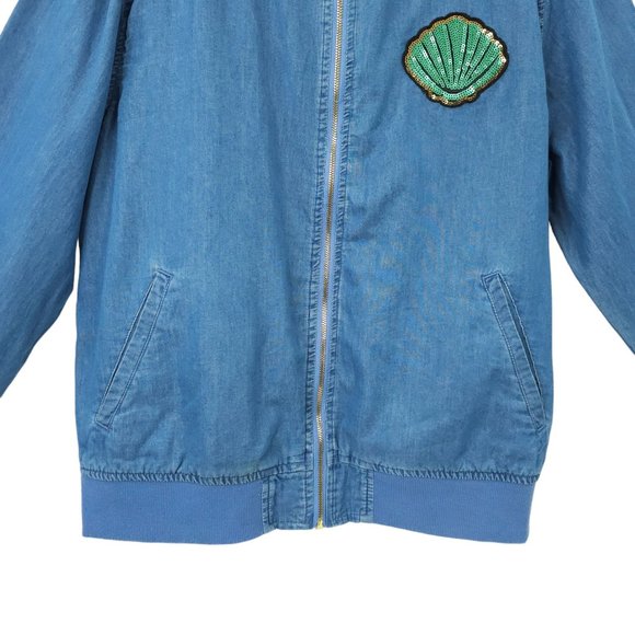 Oh My Disney Believe In Your Inner Mermaid Ariel Full Zip Jacket Womens L - Picture 12 of 16